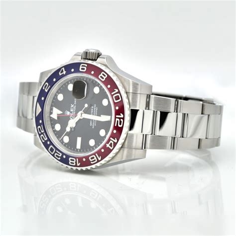 rolex gmt lünette blau rot|rolex 126710 blro.